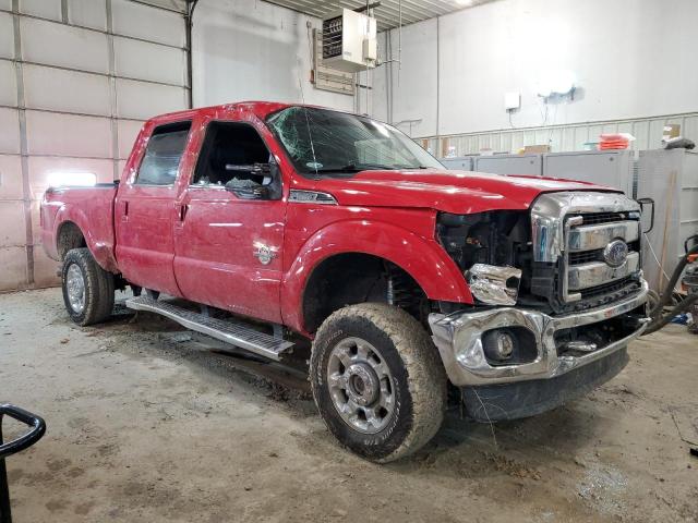 1FT7W2BT2FEA22335 - 2015 FORD F250 SUPER DUTY RED photo 4
