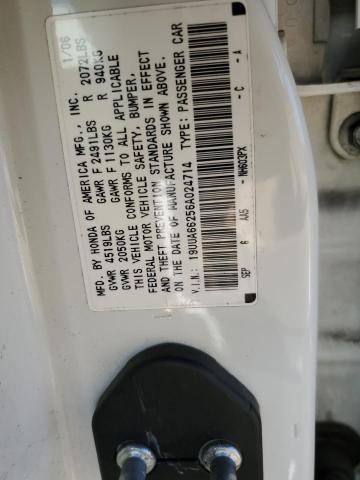 19UUA66256A024714 - 2006 ACURA 3.2TL WHITE photo 13