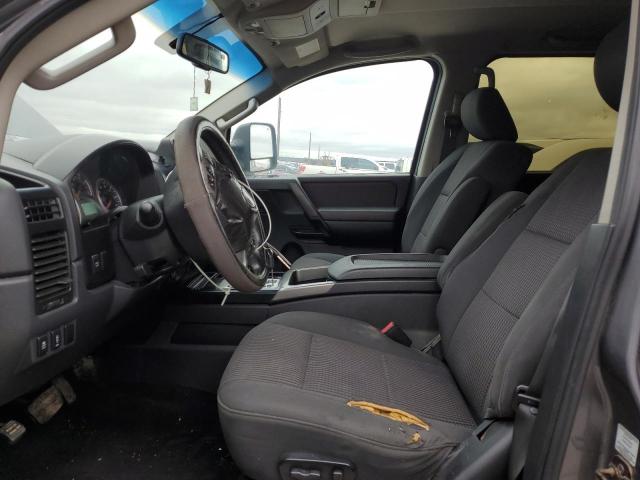 1N6BA0ED0DN310978 - 2013 NISSAN TITAN S GRAY photo 7