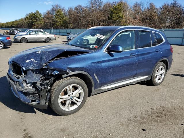 5UXTY5C04M9E21933 - 2021 BMW X3 XDRIVE30I BLUE photo 1