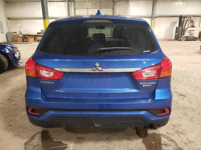 JA4AP3AU8JU024571 - 2018 MITSUBISHI OUTLANDER ES BLUE photo 6