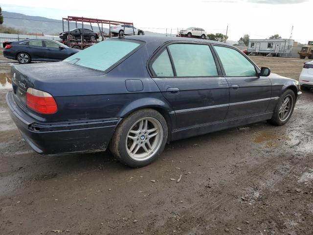 WBAGH83421DP25319 - 2001 BMW 740 IL BLUE photo 3