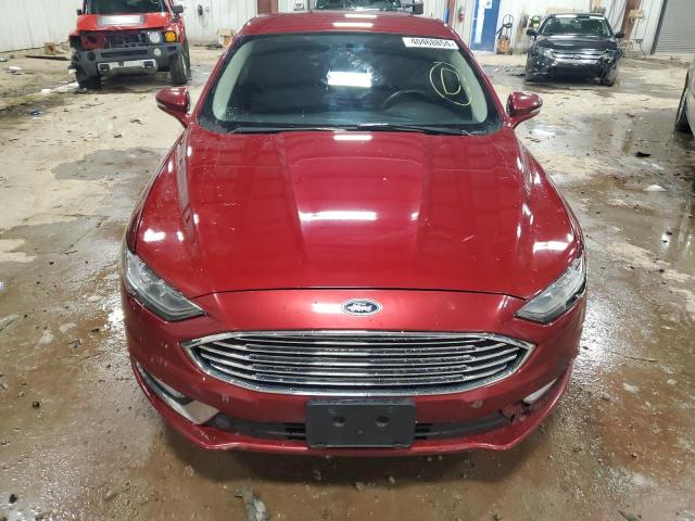 3FA6P0H72HR371329 - 2017 FORD FUSION SE MAROON photo 5