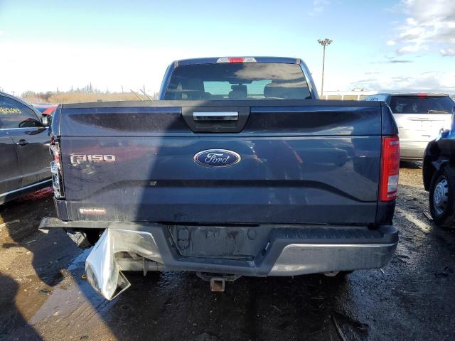 1FTEX1EP8HFC83687 - 2017 FORD F 150 SUPER CAB BLUE photo 6