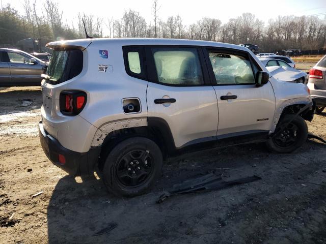 ZACNJDAB3MPN16439 - 2021 JEEP RENEGADE SPORT SILVER photo 3