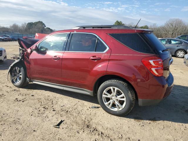 2GNALCEK2H1607581 - 2017 CHEVROLET EQUINOX LT BURGUNDY photo 2