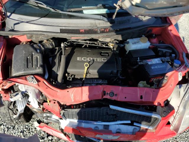 KL1TD6DE2AB119482 - 2010 CHEVROLET AVEO LS Kırmızı fotoğraf 11