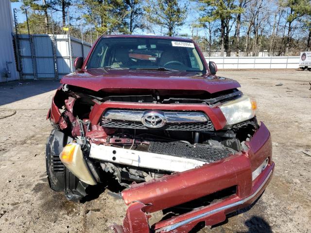 JTEZU5JR2A5009000 - 2010 TOYOTA 4RUNNER SR5 RED photo 5