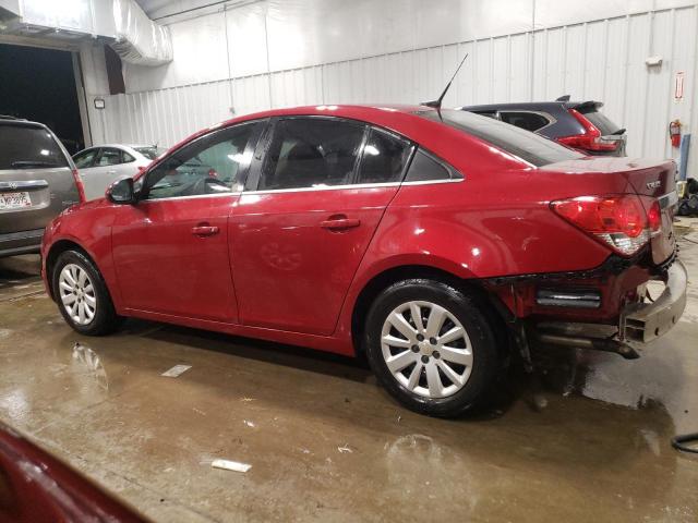 1G1PF5S99B7102938 - 2011 CHEVROLET CRUZE LT RED photo 2