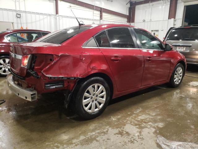 1G1PF5S99B7102938 - 2011 CHEVROLET CRUZE LT RED photo 3