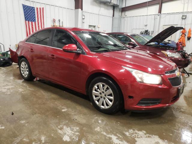 1G1PF5S99B7102938 - 2011 CHEVROLET CRUZE LT RED photo 4