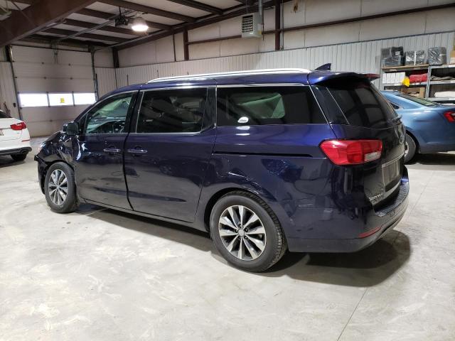 KNDMC5C10J6351032 - 2018 KIA SEDONA EX BLUE photo 2