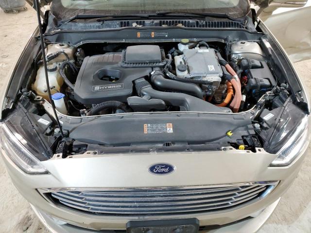 3FA6P0RU1JR219097 - 2018 FORD FUSION TITANIUM/PLATINUM HEV BEIGE photo 11