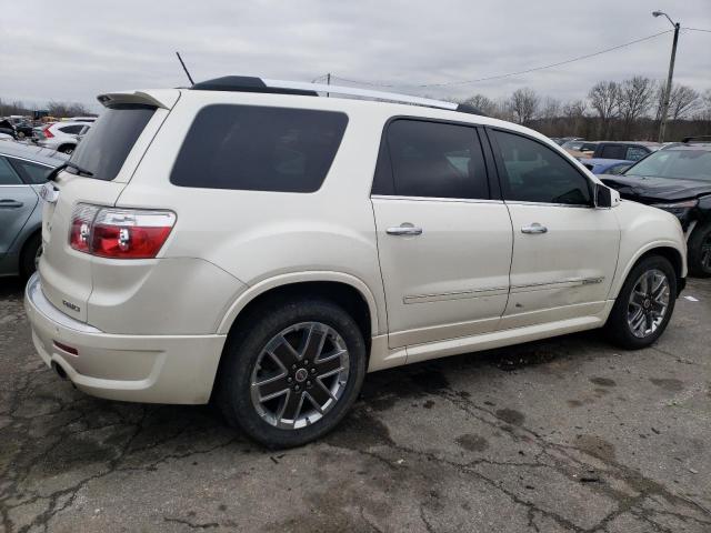 1GKKVTED4CJ390207 - 2012 GMC ACADIA DENALI WHITE photo 3