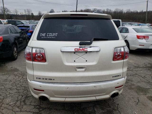 1GKKVTED4CJ390207 - 2012 GMC ACADIA DENALI WHITE photo 6