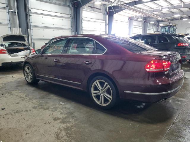 1VWCN7A32DC033311 - 2013 VOLKSWAGEN PASSAT SEL MAROON photo 2