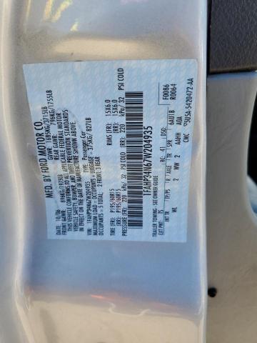 1FAHP34N67W204935 - 2007 FORD FOCUS ZX4 SILVER photo 12