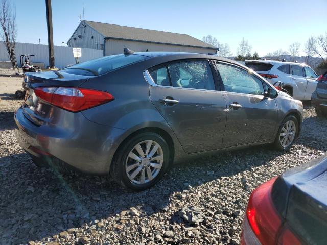 KNAFX4A8XE5054902 - 2014 KIA FORTE EX GRAY photo 3