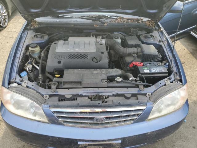 KNAFB121225207704 - 2002 KIA SPECTRA BASE BLUE photo 11