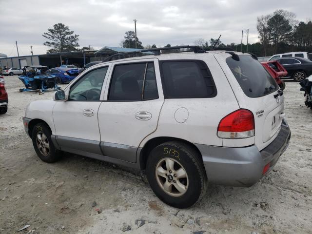 KM8SC73D75U944543 - 2005 HYUNDAI SANTA FE GLS WHITE photo 2