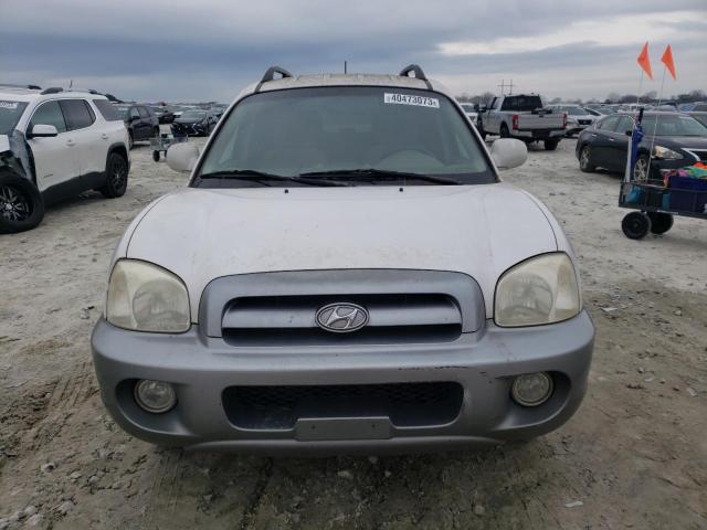 KM8SC73D75U944543 - 2005 HYUNDAI SANTA FE GLS WHITE photo 5