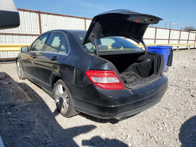 WDDGF5EB8BR136224 - 2011 MERCEDES-BENZ C 300 BLACK photo 2