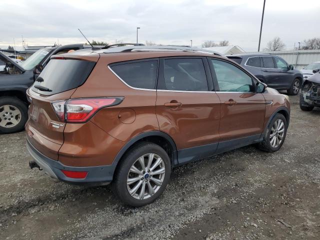 1FMCU0J92HUB45183 - 2017 FORD ESCAPE TITANIUM BROWN photo 3