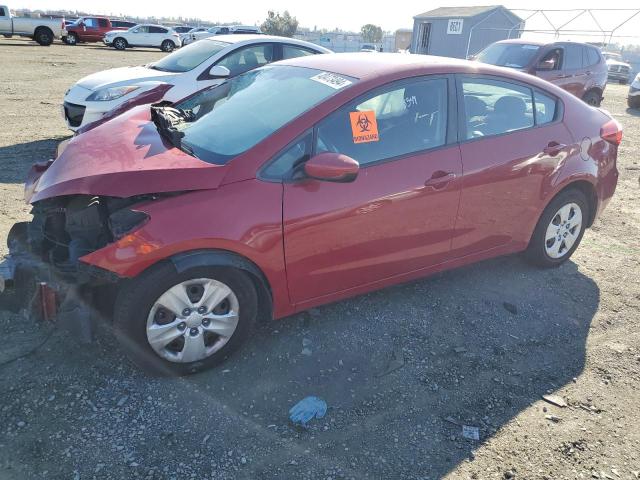 KNAFK4A60G5563641 - 2016 KIA FORTE LX RED photo 1