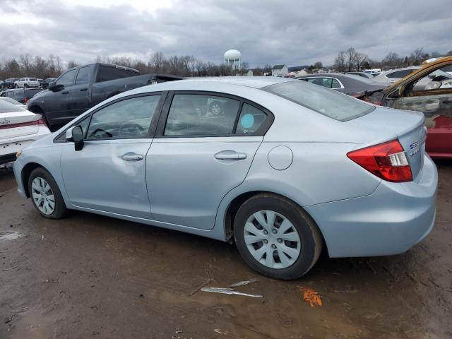 19XFB2F52CE324419 - 2012 HONDA CIVIC LX BLUE photo 2