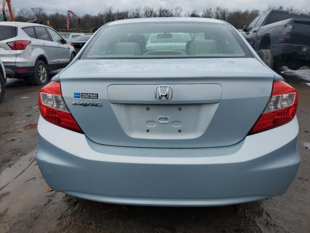 19XFB2F52CE324419 - 2012 HONDA CIVIC LX BLUE photo 6