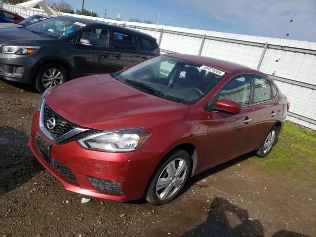 3N1AB7AP1HY315140 - 2017 NISSAN SENTRA S RED photo 1