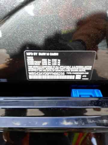 WBS43AY09PFN88256 - 2023 BMW M3 COMPETITION BLACK photo 12