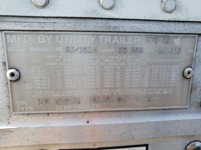 1UYVS2531FG128103 - 2015 UTILITY TRAILER WHITE photo 10