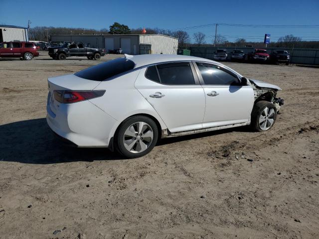 KNAGN4AD8F5091603 - 2015 KIA OPTIMA HYBRID WHITE photo 3