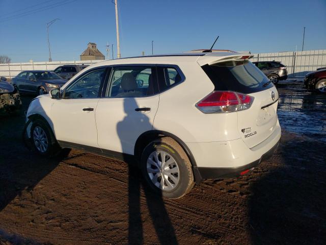 KNMAT2MV1GP611413 - 2016 NISSAN ROGUE S WHITE photo 2