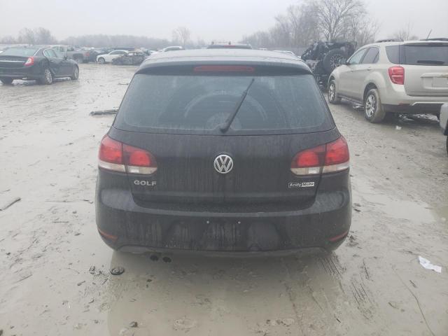 WVWDA7AJ8BW030927 - 2011 VOLKSWAGEN GOLF BLACK photo 6