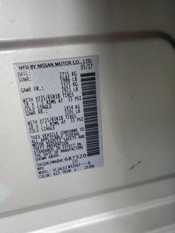 5N1DR2MN8HC687520 - 2017 NISSAN PATHFINDER S 银色 照片 13