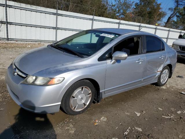 JHMFA36217S006114 - 2007 HONDA CIVIC HYBRID SILVER photo 1