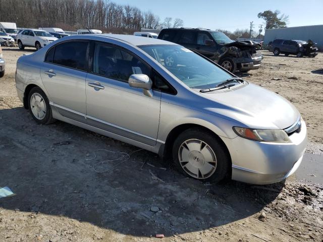 JHMFA36217S006114 - 2007 HONDA CIVIC HYBRID SILVER photo 4