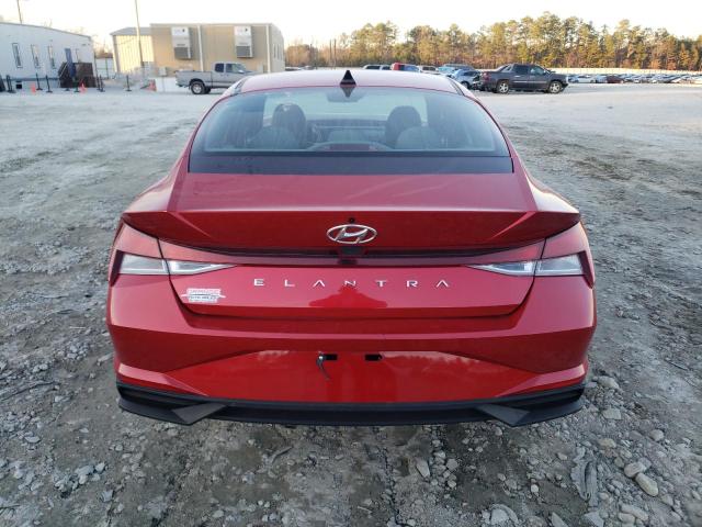 5NPLL4AG8MH035319 - 2021 HYUNDAI ELANTRA SE RED photo 6