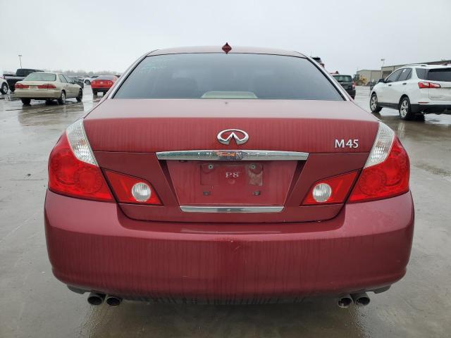 JNKBY01E76M204810 - 2006 INFINITI M45 BASE BURGUNDY photo 6