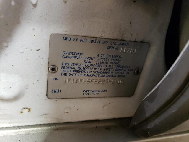 JF1SF65552H748901 - 2002 SUBARU FORESTER S თეთრი ფოტო 12