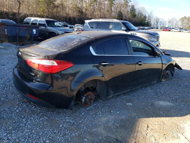 KNAFX4A8XF5262182 - 2015 KIA FORTE EX BLACK photo 3