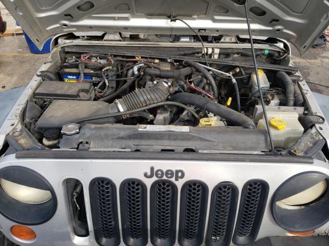 1J4FA24177L119088 - 2007 JEEP WRANGLER X SILVER photo 12