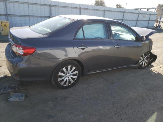 5YFBU4EE3CP020035 - 2012 TOYOTA COROLLA BASE GRAY photo 3