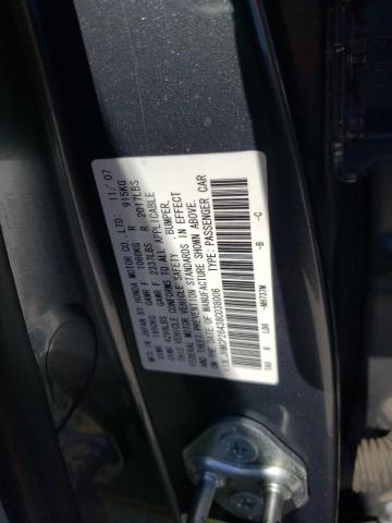 JHMCP26438C038006 - 2008 HONDA ACCORD LXP GRAY photo 12