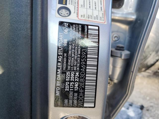 WDDHF2EB3DA695393 - 2013 MERCEDES-BENZ E 350 BLUETEC SILVER photo 13