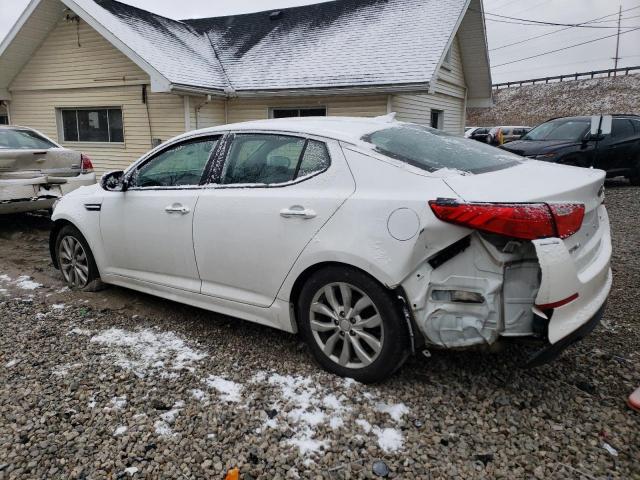 5XXGM4A70FG381023 - 2015 KIA OPTIMA LX WHITE photo 2