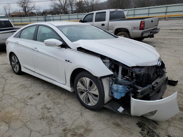 KMHEC4A48FA128748 - 2015 HYUNDAI SONATA HYBRID WHITE photo 4