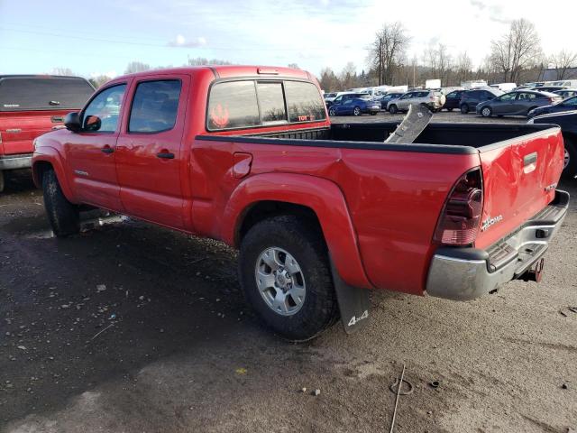 5TEMU52N55Z031716 - 2005 TOYOTA TACOMA DOUBLE CAB LONG BED RED photo 2